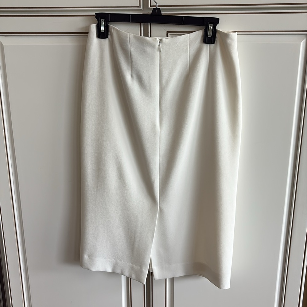 NWT Kasper Vanilla Pencil Skirt Knee-Length - Picture 2 of 5